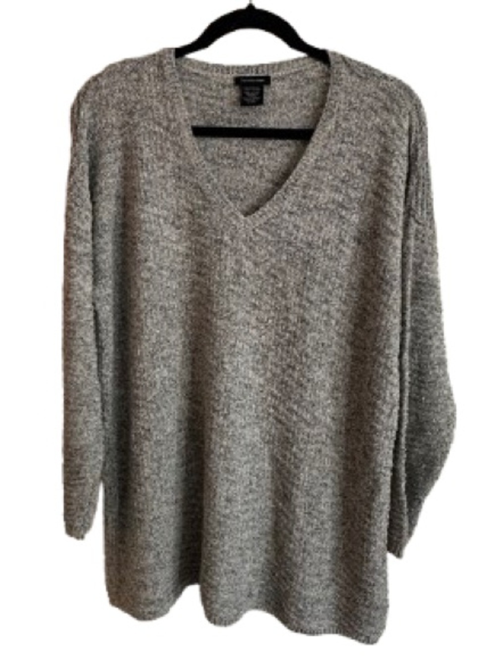 Calvin Klein Jeans Gray V-Neck Women's Sweater